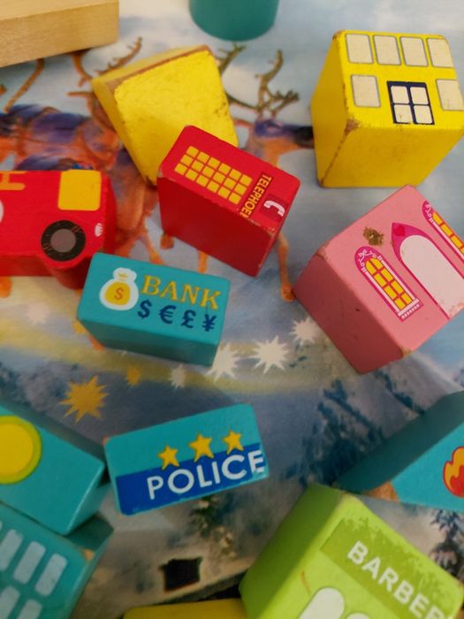 Кубики деревянные городок