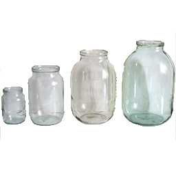 Б/у стекляные банки