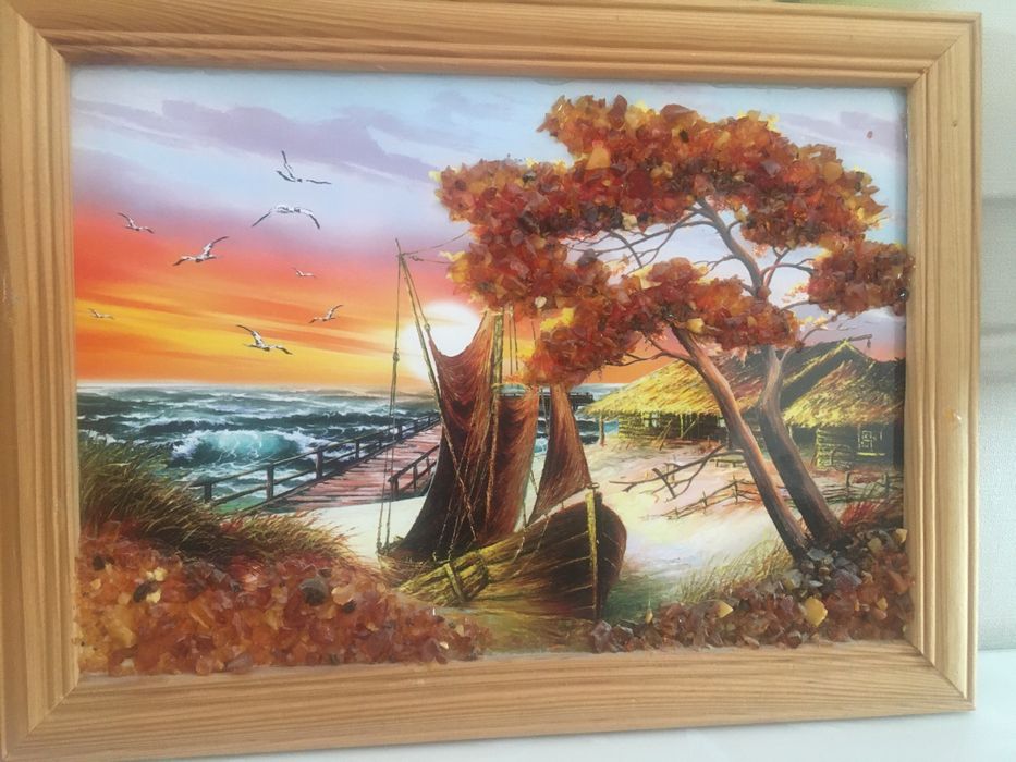 Decor tablouri print si pietricele