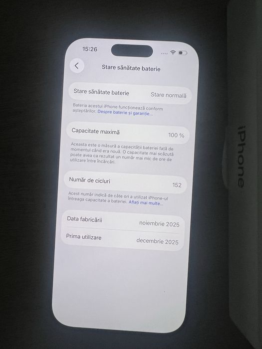 iPhone 17 Pro 256 GB / Deep Blue / , 100% Baterie