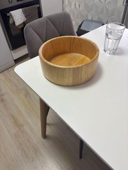 Wooden salad bowl