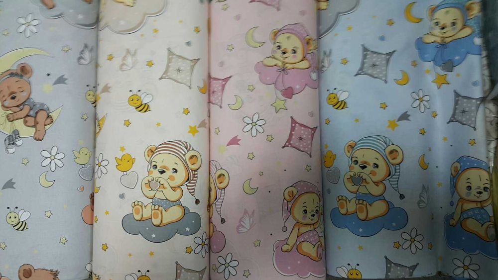 Платове за спално бельо Ранфорс 100 % памук ширина 240см