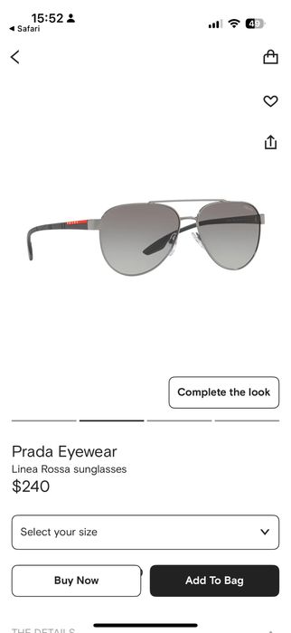 Солнцезащитные очки от PRADA (polarized)