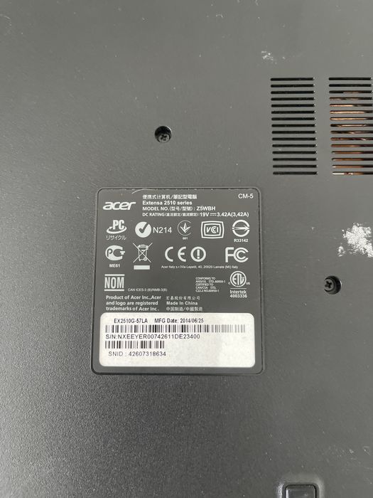 Ноутбук Aser Core i5