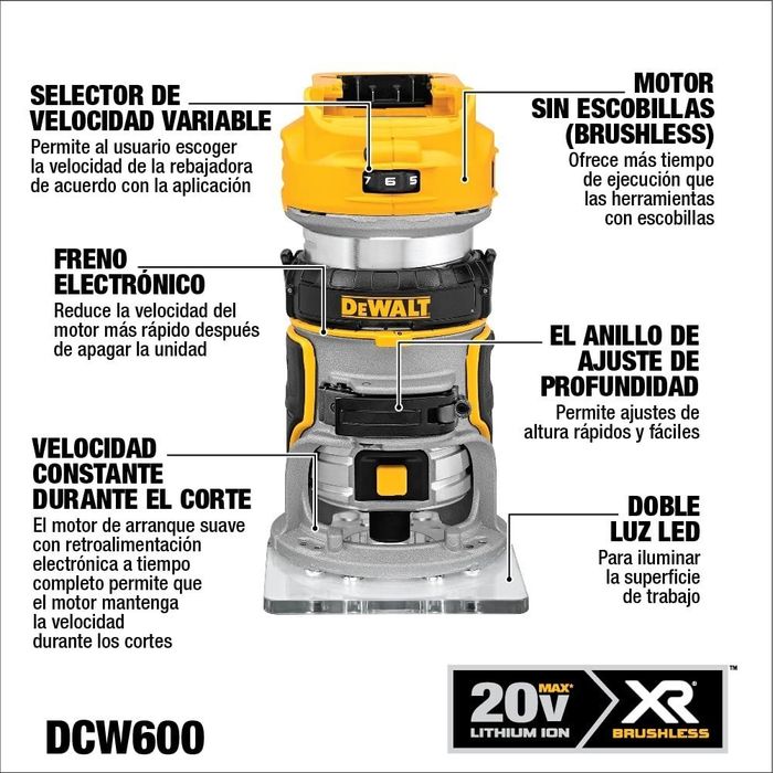 Фрезер DeWalt кромочный