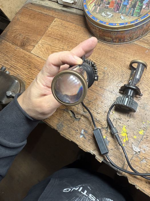 Лед лампы h4 линза комплект