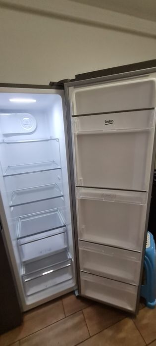 Side by Side BEKO GNO5323XPN, No Frost, 532 l, H 177 cm, Clasa D, inox