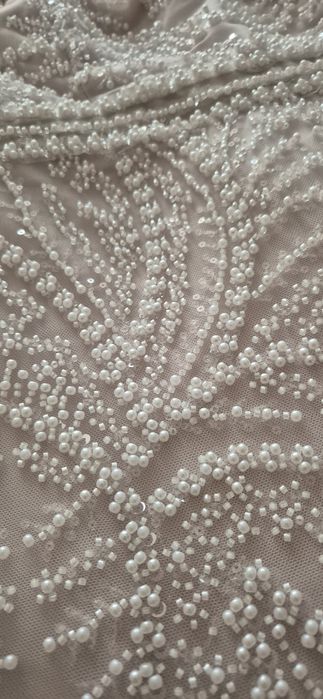 Rochie mireasa unicat perle si paiete
