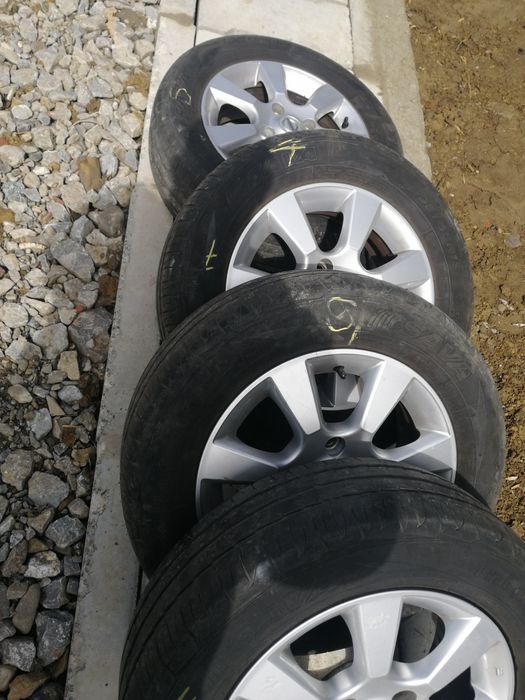 Set jante aliaj+cauciucuri 195 65 R 15