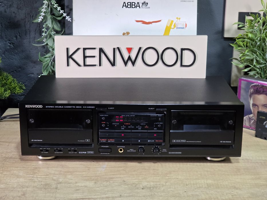 Casetofon deck  KENWOOD kx-w6020, dublu casetofon,  stereo hifi recorder