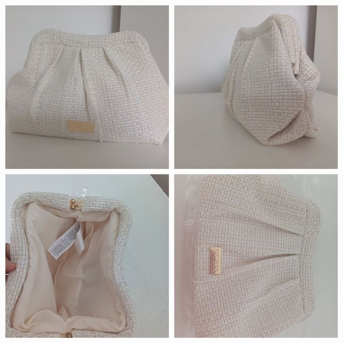 Клатч Guess, молочного цвета