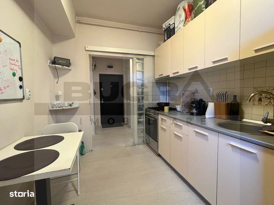 Apartament cu 2 camere decomandate, 51mp, gradina, zona Marasti
