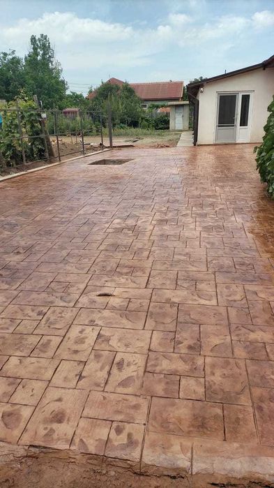 # beton amprentat # pavaj din beton amprentat#