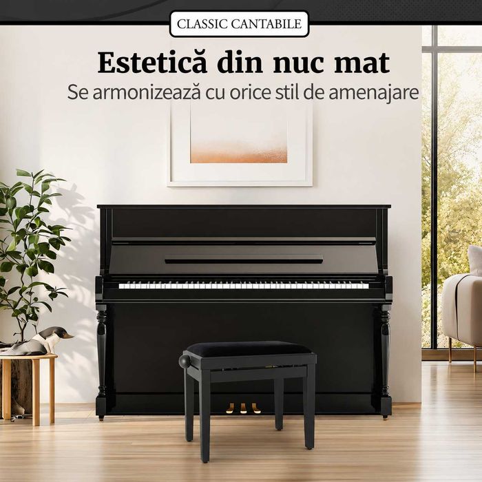 Scaun Pian Classic Cantabile Nuc Inchis Mat