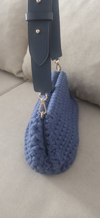 Geanta femei Marella,originala,culoare albastra,stare foarte buna