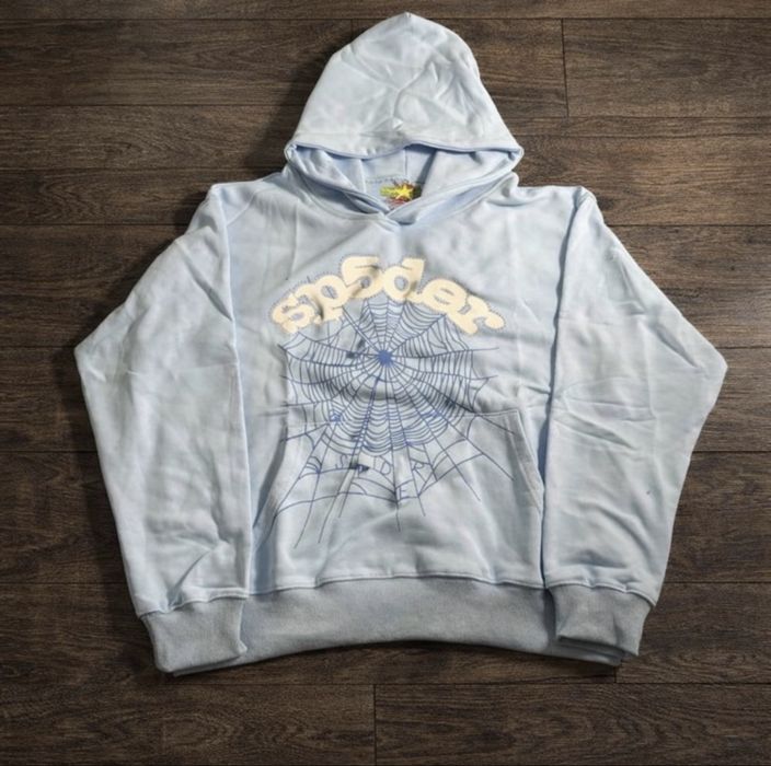 Sp5der blue hoodie