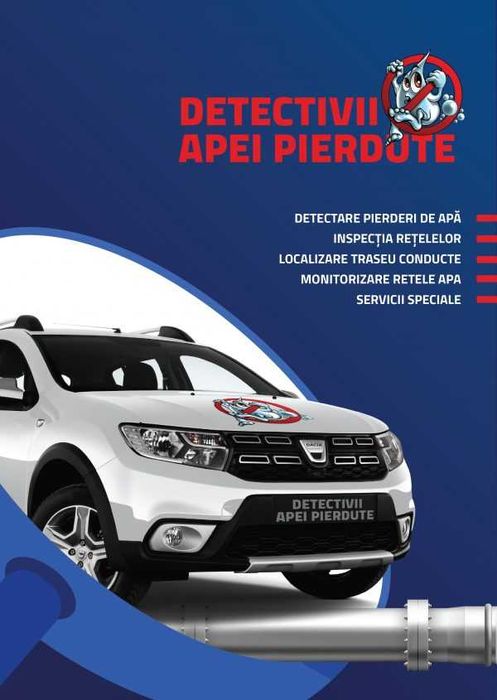 Identificare pierderi de apa, localizare scurgeri ascunse