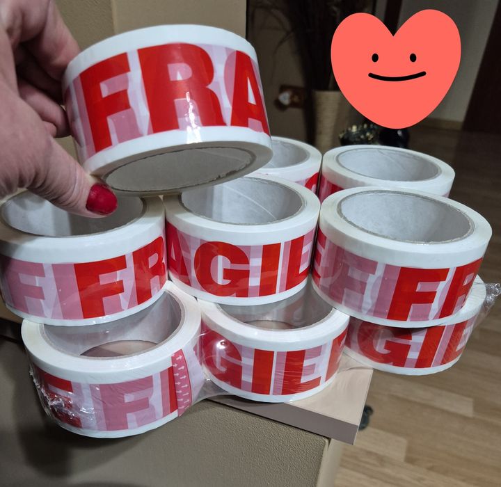 Scotch ,,Fragile", banda adeziva - 12 role