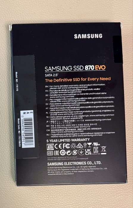 Samsung 870 EVO 1TB  (SSD)
