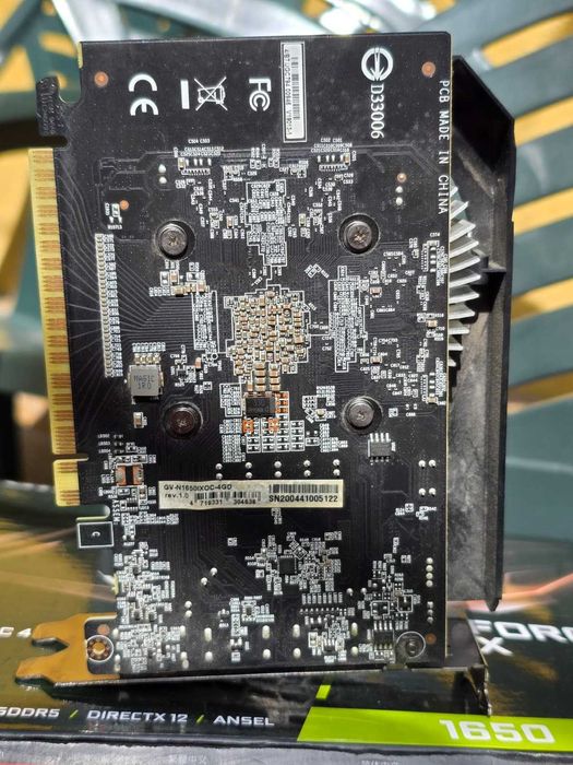 Placa Video nVidia GeForce GTX 1650