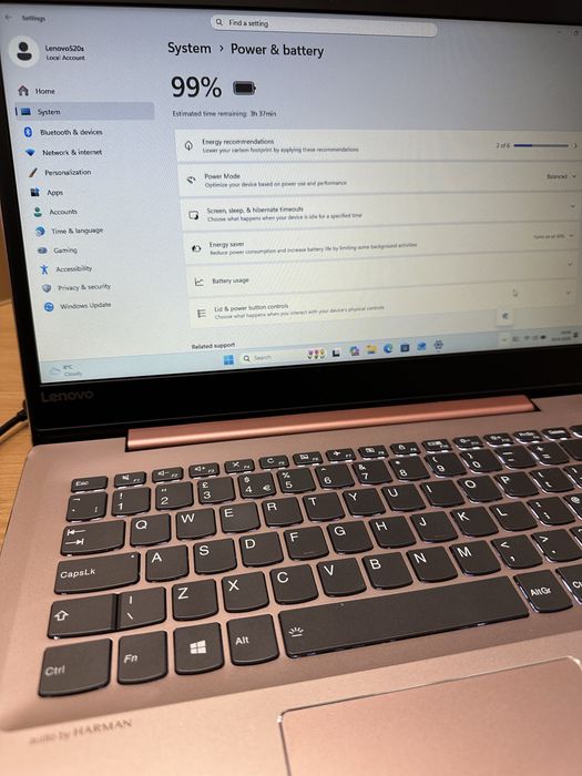Laptop Lenovo 520S metalic Intel i5 8thGen impecabil
