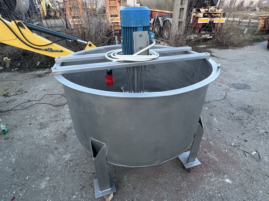 Malaxor, mixer INOX, profesional  1.100 litri, industrial, trifazat