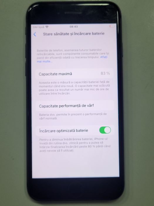 Iphone 8 Black Impecabil ca Nou Poze Reale