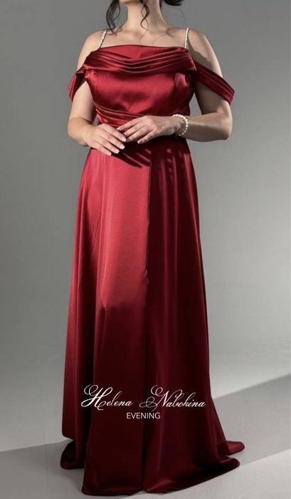 Черное вечернее платье, макс длина