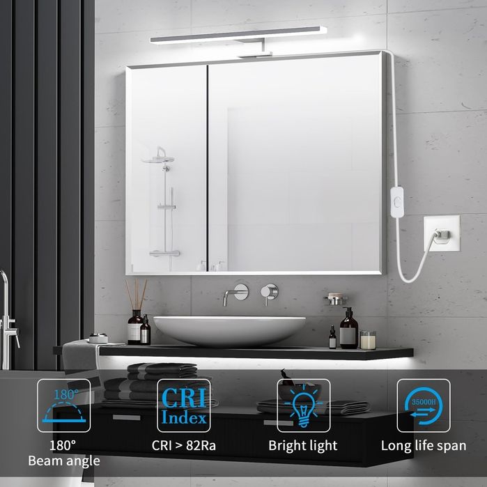 Lumina led oglindă baie