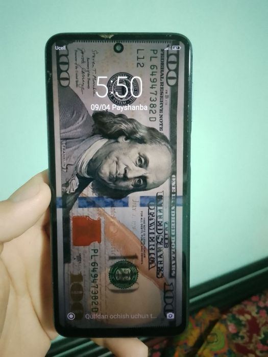 Redmi not 9s sotiladi. Holati edial 6+2 128 hotira dak karobkasi bor