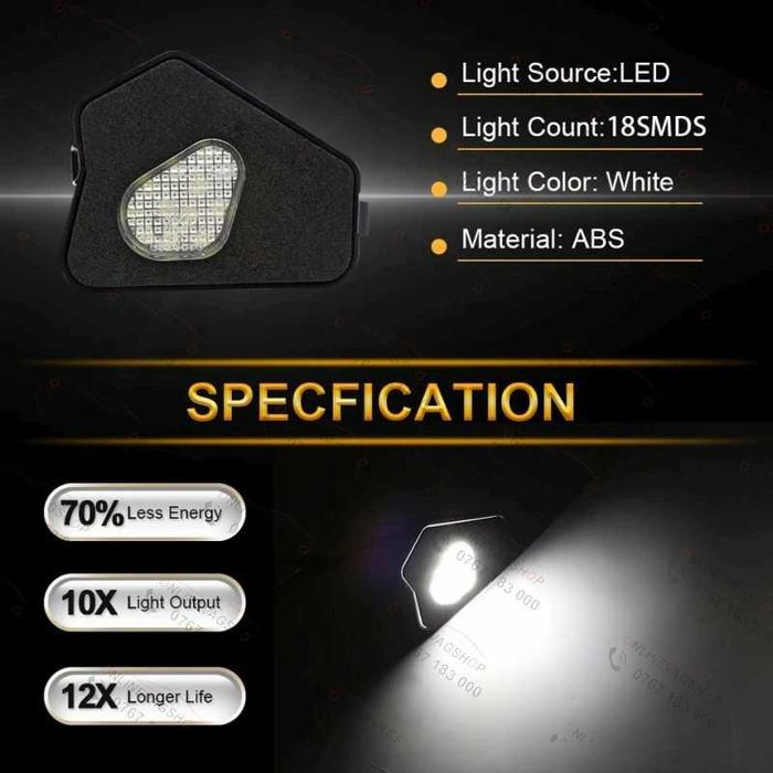 Led oglinda (puddle light) Mercedes A B C E CLA GLK S Class W204 W212