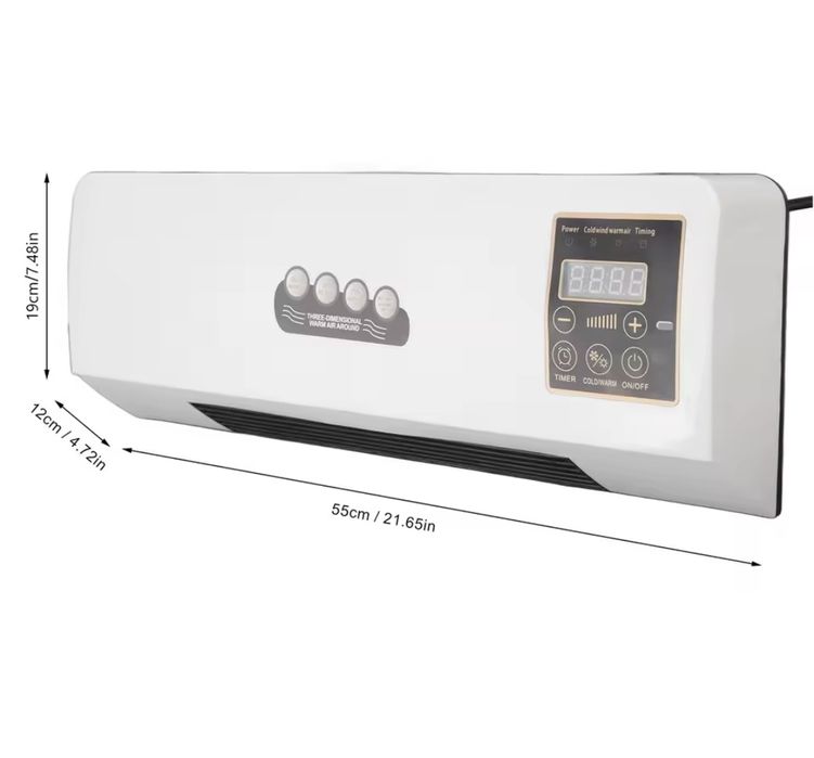 Стенен отоплител / климатик LEHMANN с дистанционно