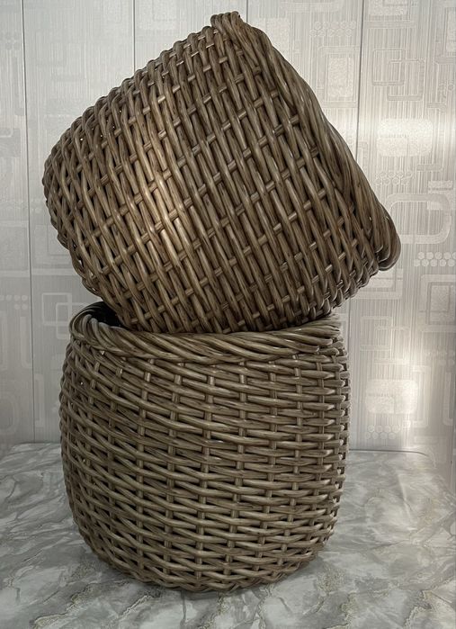 Плетеные корзины ручной работы из ротанги  !