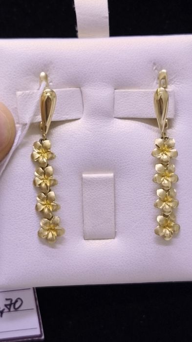 Серьги из жёлтого золота