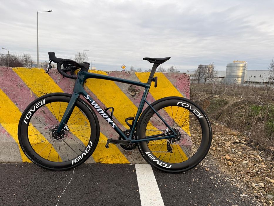 Vand / schimb S Works Tarmac SL8 Specialized cu SRAM RED AXS POWERMETER, Roval 65-55 full ceramic