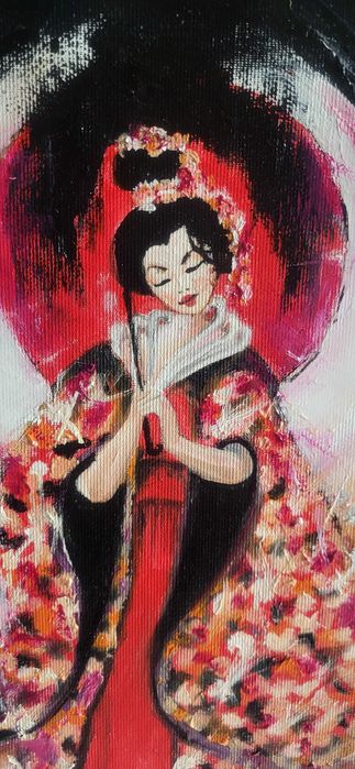 Cadou elegant si decorativ, modern nou, decorativ-GHEISA-pictor roman