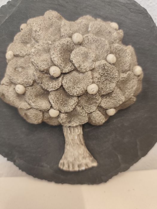 Ръчно изработено пано „Дървото на парите“ върху естествени шисти – 20