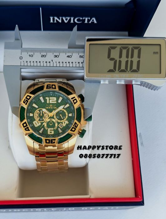 INVICTA Aviator green dial 50 mm, Инвикта нов мъжки часовник