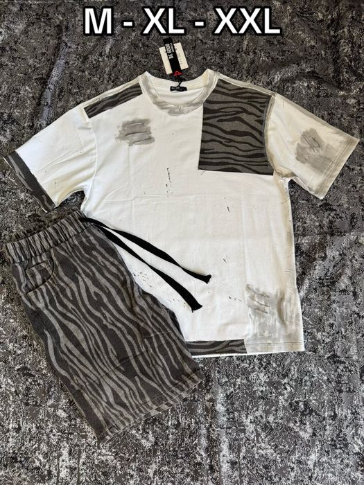 Compleu trening barbati set doua piese de vara pantaloni scurti