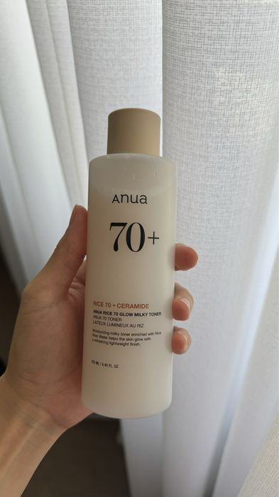 Anua тонер rice glow