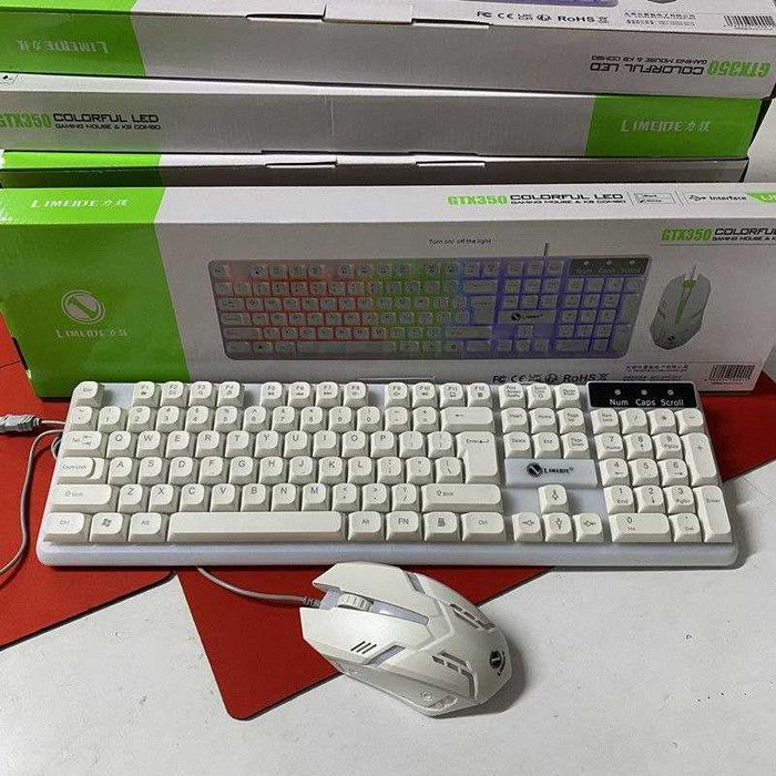 Акция скидка Game klaviatura mishka комплект белый и черный