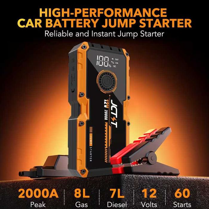 Преносим JCTST 2000A бустер за стартиране на ДВГ