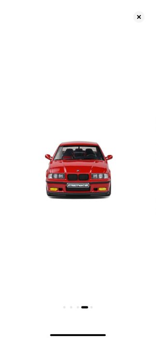 Macheta auto BMW M3 E36 Streetfighter 1994, 1:18, Imola Red, Solido