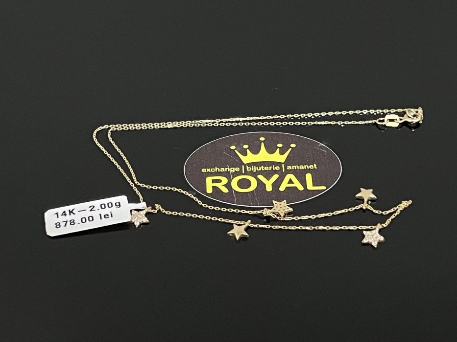 Bijuteria Royal CB : Lant stelute aur 14k 585   2,00 gr