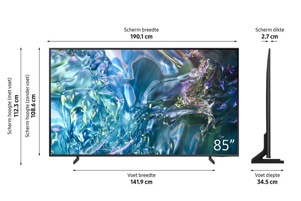 Телевизор Samsung QLED 50/ 55/ 65Q60D UHD 4K Smart Tv AirSlim доставка