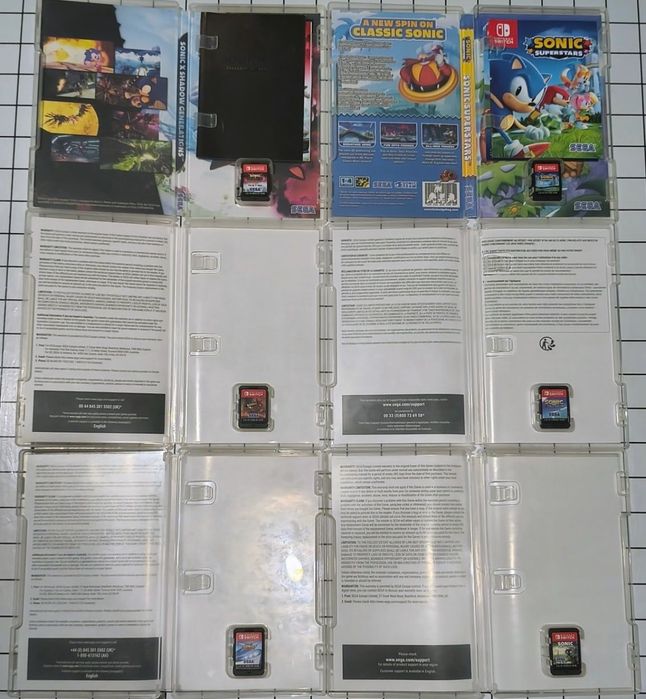 Vând URGENT jocuri Nintendo Switch cu sonic