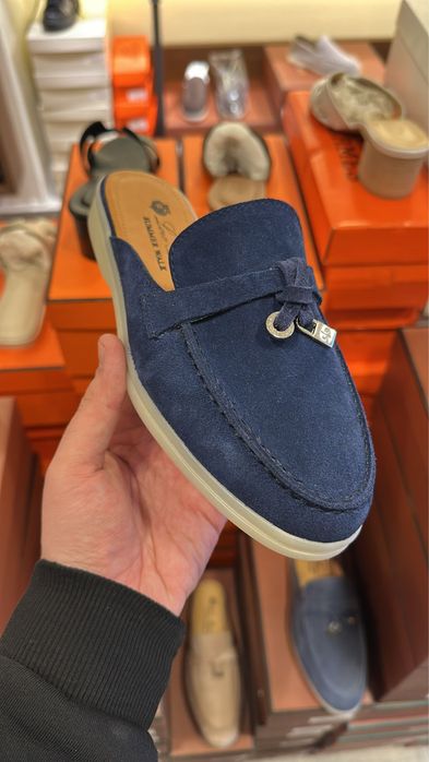 Papuci Loro Piana piele naturala
