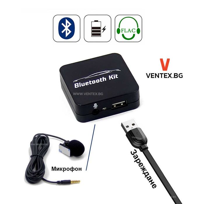 Bluetooth интерфейс за BMW със CD чейнджър E39, E46, E83 - WEFA 3+6