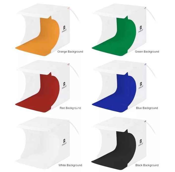 Кутия за снимки led осветление продуктова фотография softbox photo box