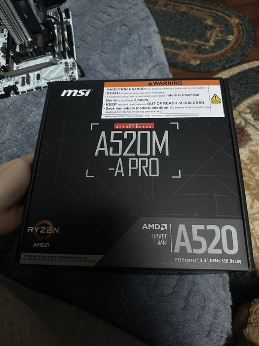 Placa de baza AM4 A520M-A Pro